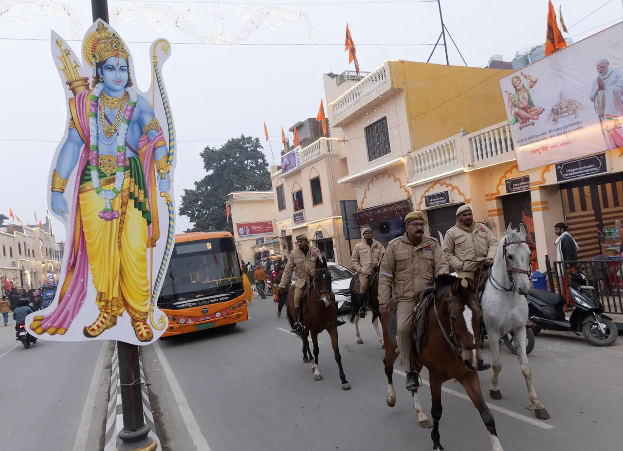 What are the contentious events behind India's new Ram temple