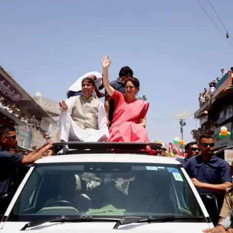 Priyanka Gandhi leads roadshow in Saharanpur, criticizes those in power for prioritizing 'satta' over 'Shakti'