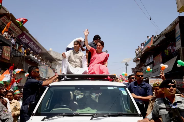 Priyanka Gandhi leads roadshow in Saharanpur, criticizes those in power for prioritizing 'satta' over 'Shakti'
