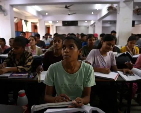 tudents attend a class at Super Climax Academy, a coaching institute training students to prepare for competitive examinations to secure government jobs, in Prayagraj, India, June 21, 2024. REUTERS/Sahiba Chawdhary