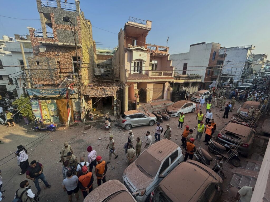 rescuers and security personnel