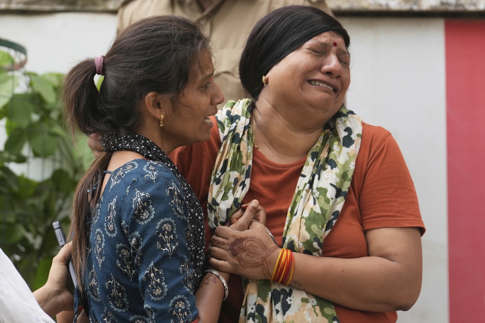 Grieving relatives