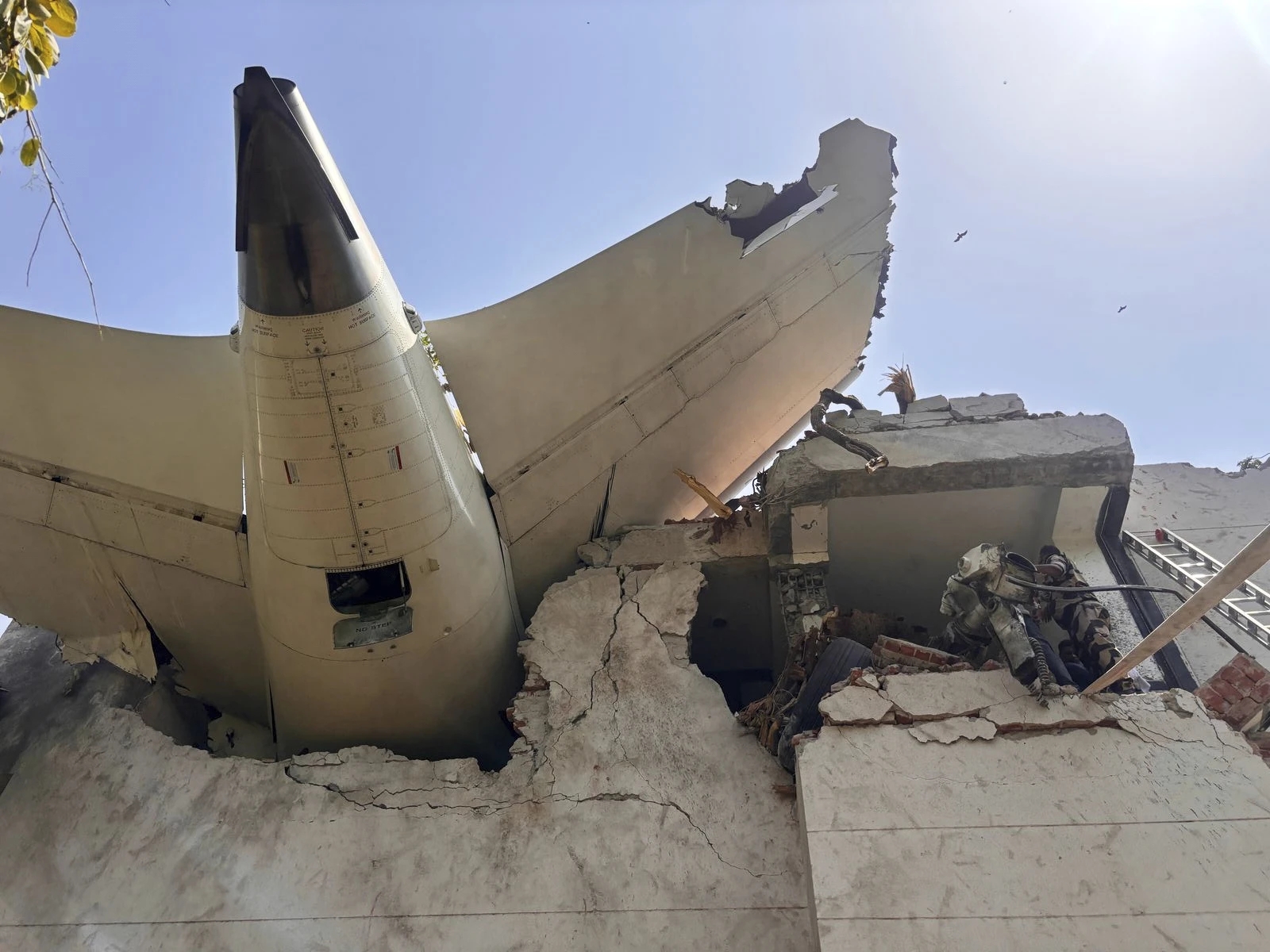 debris of a plane