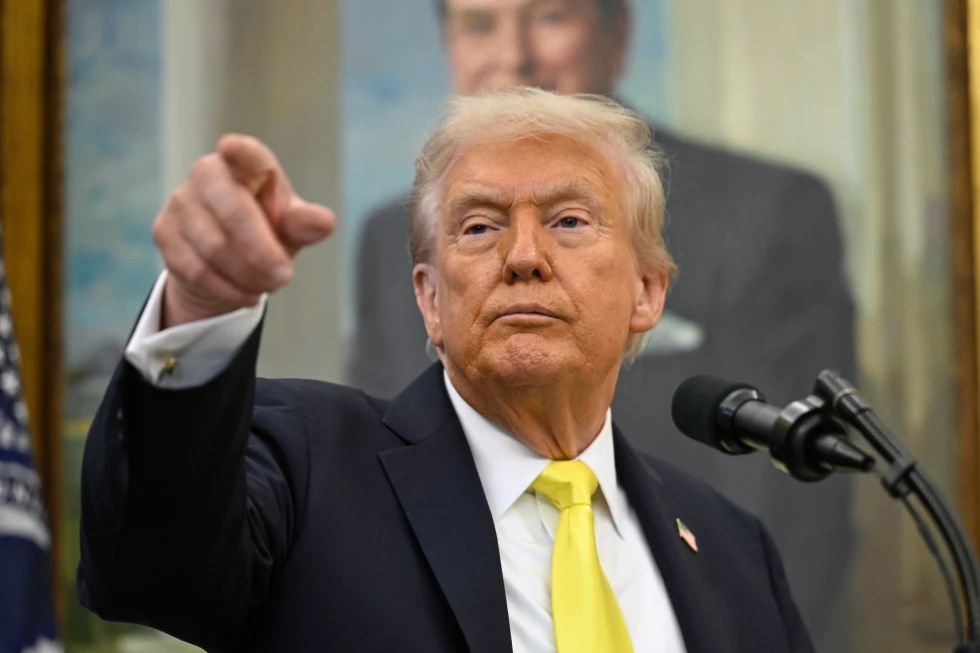 resident Donald Trump speaks during an event in the Oval Office at the White House, Wednesday, Oct. 15, 2025, in Washington. (Photo: AP)