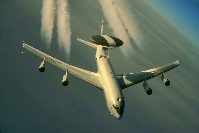 A web of sensors: How the US spots missiles and drones from Iran 2 U.S. Air Force E 3