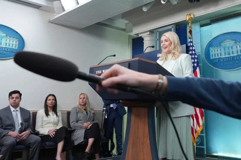 Trump promises ‘bigger majorities’ for Republican Party even as midterm warning signs flash for his party 1 White House press secretary Karoline Leavitt