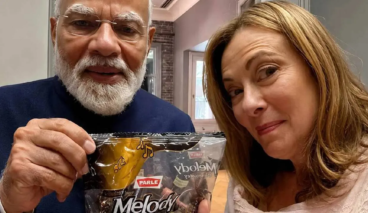 Toffees and selfies: 'Melodi' duo steal spotlight at Italy-India talks - The  Sen Times