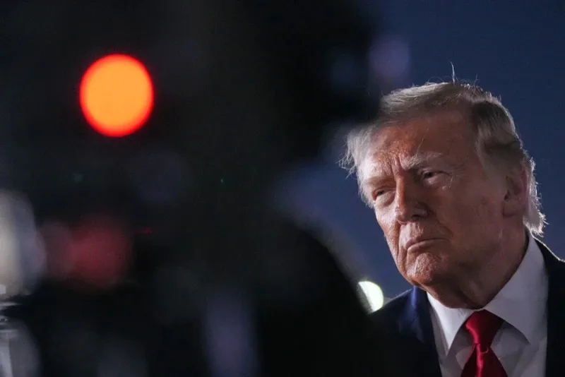 US and Iran launch airstrikes after Trump blames Tehran for downing Army helicopter 2 Donald Trump before boarding