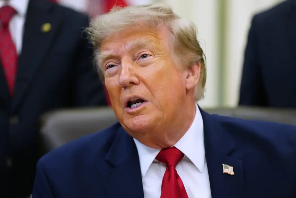 Trump rolls out the White House welcome mat for new Iraqi Prime Minister Ali al-Zaidi 1 Donald Trump speaks in Oval Office