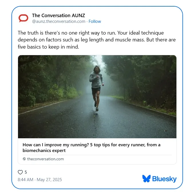Running on a treadmill is easier than running outside. Does that matter? 2 The Conversation AUNZ 02