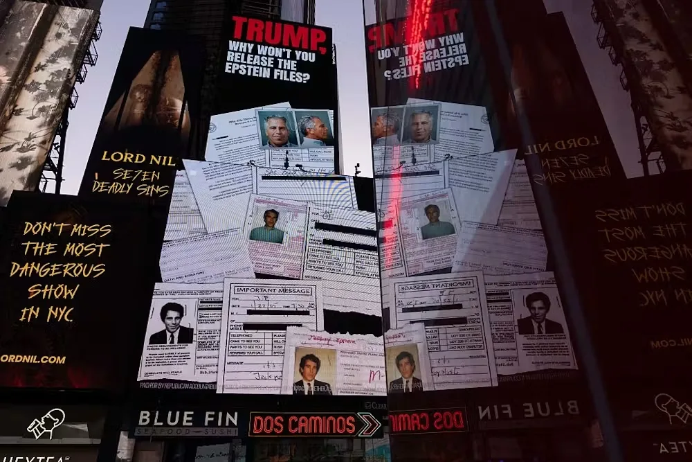 How American society shields perpetrators of child sexual abuse 1 billboard in Times Square
