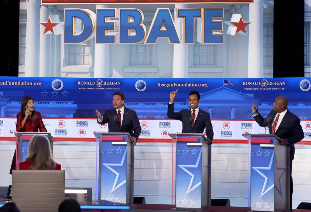 In fractious debate, GOP candidates find common ground on cause of inflation woes and need for school choice 1 gop