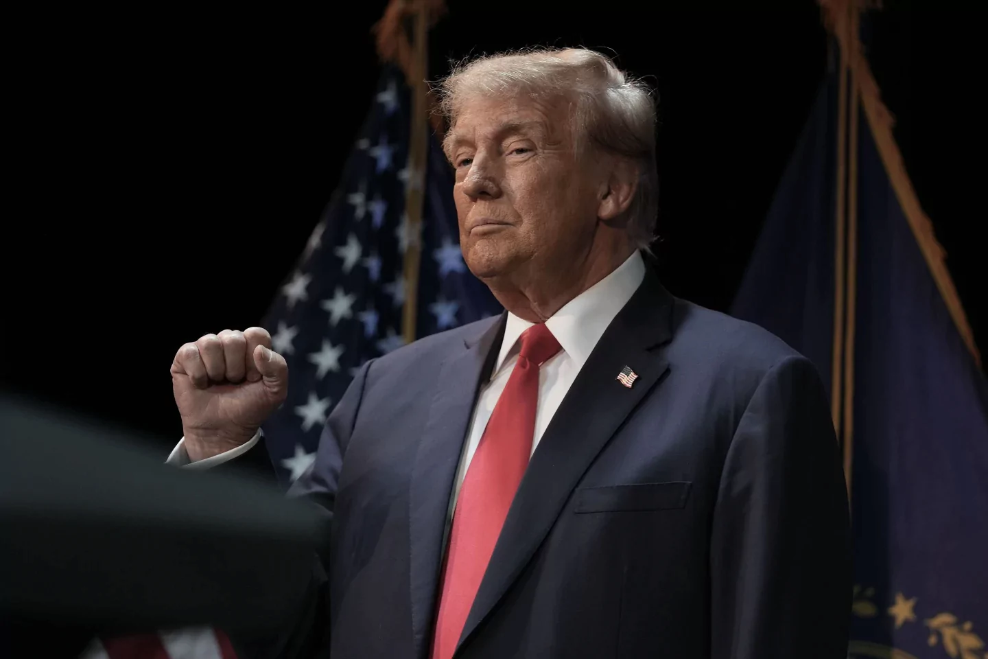 Trump celebrates DeSantis decision