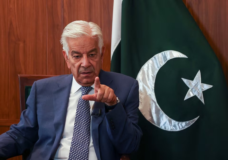 India says military stations attacked by Pakistan drones and missiles 1 Pakistans Defence Minister Khawaja Muhammad Asif