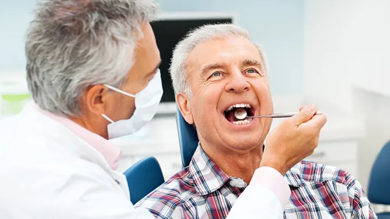 Aging adults face tooth loss as 17.3% of seniors 65 years and older lost all their teeth 2 dental visits