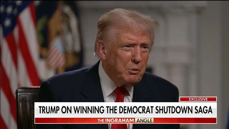 US President Donald Trump discusses the H-1B visa program, government shutdown, affordability and 50-year mortgages on 'The Ingraham Angle.'