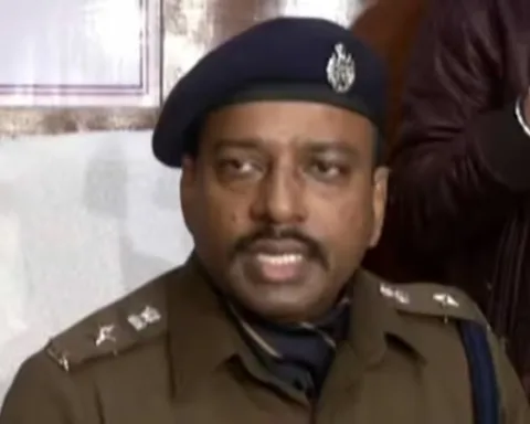 Senior IPS officer Chinmoy Biswal during an official interaction after being appointed IGP (Security/Crime).