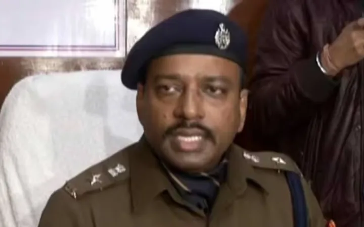 Senior IPS officer Chinmoy Biswal during an official interaction after being appointed IGP (Security/Crime).