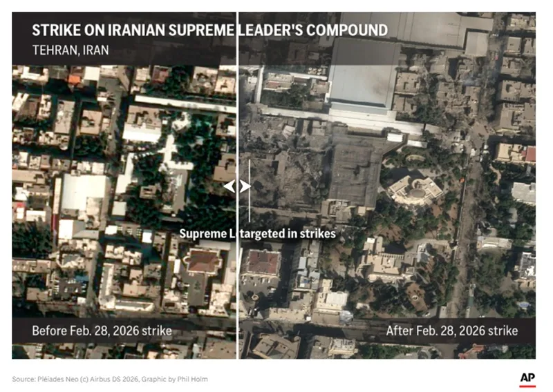 US intel did not suggest a preemptive strike from Iran before US-Israeli attacks, AP sources say 1 tracked Iranian leaders 04